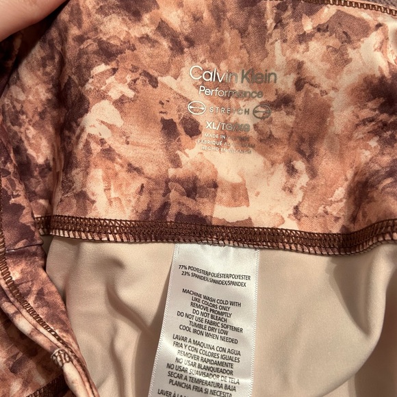 NWT Calvin Klein Sz XL Marble Compression High Waist 7/8 Tights Leggings! - Picture 7 of 13